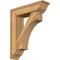 Ekena Millwork Westlake Traditional Rough Sawn Bracket w/ Offset Brace, Western Red Cedar, 8"W x 30"D x 36"H BKT0806X30X36WTL01RWR - alternate 1